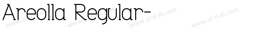 Areolla Regular字体转换